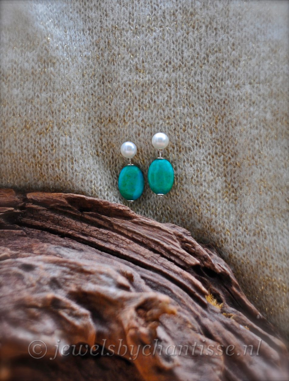 Pareloorstekers met Chrysocolla 2 Pareloorstekers met Chrysocolla