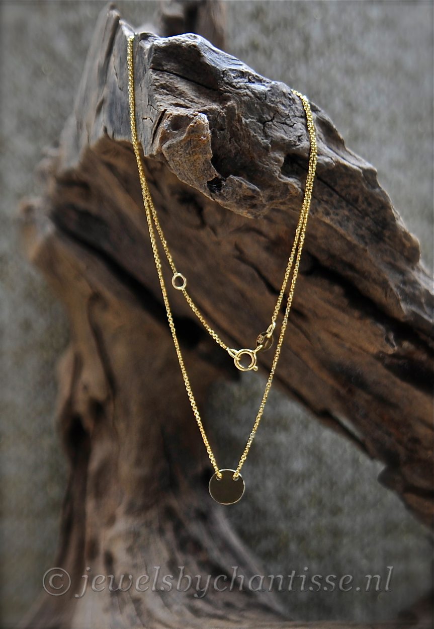 Gouden Kettinkje met Labeltje