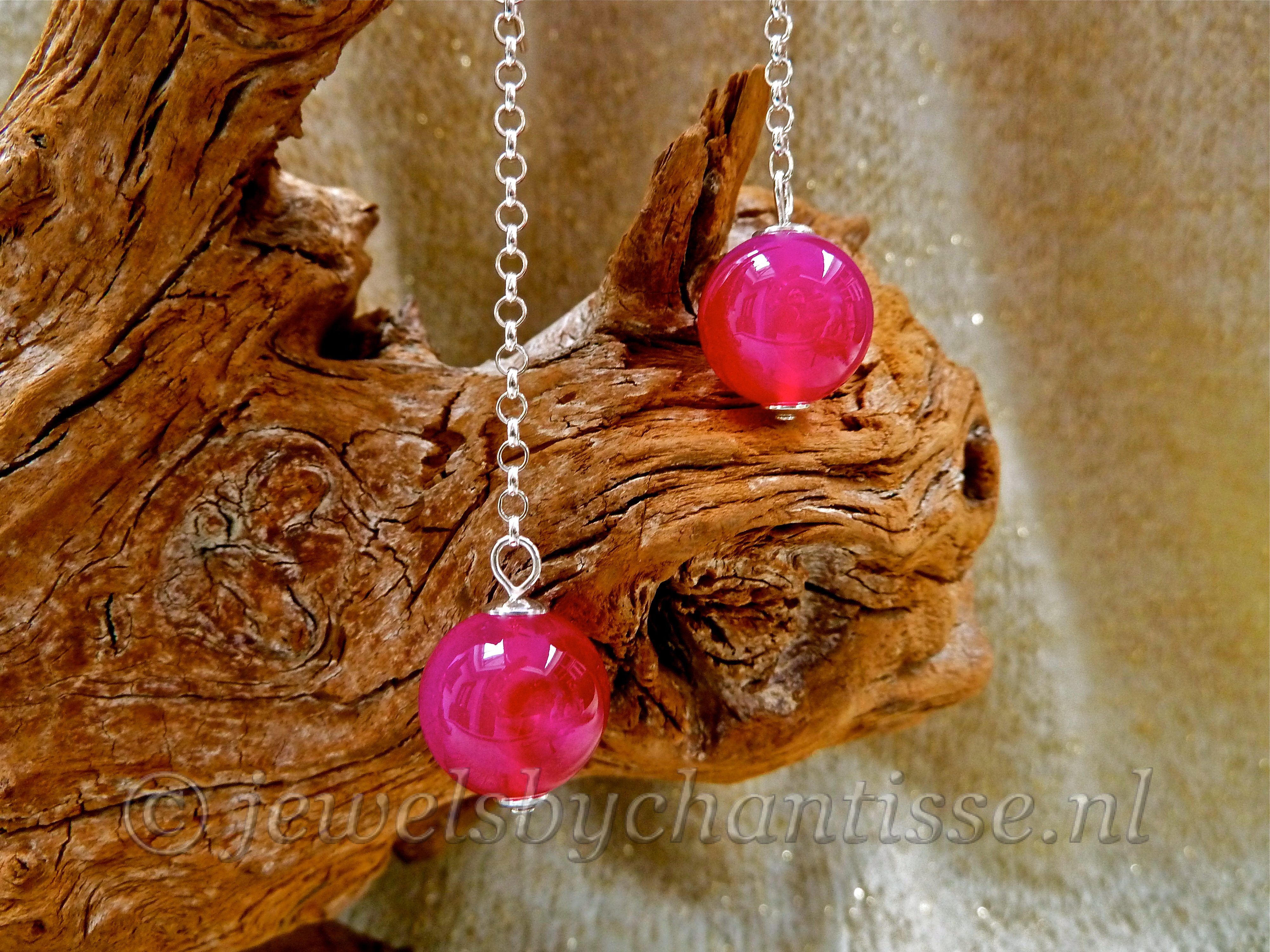 Zilveren Oorbellen met Agaat