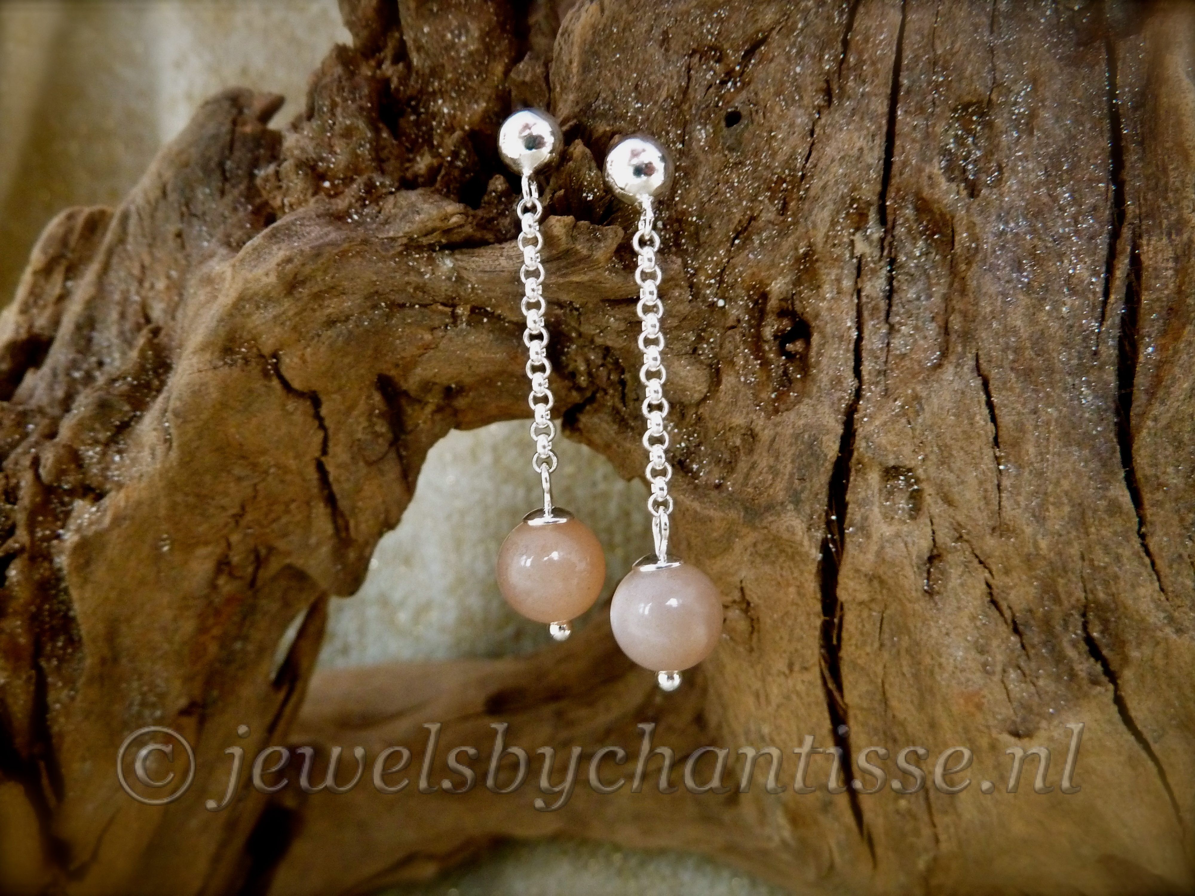 Zilveren Oorbellen met Zonnesteen