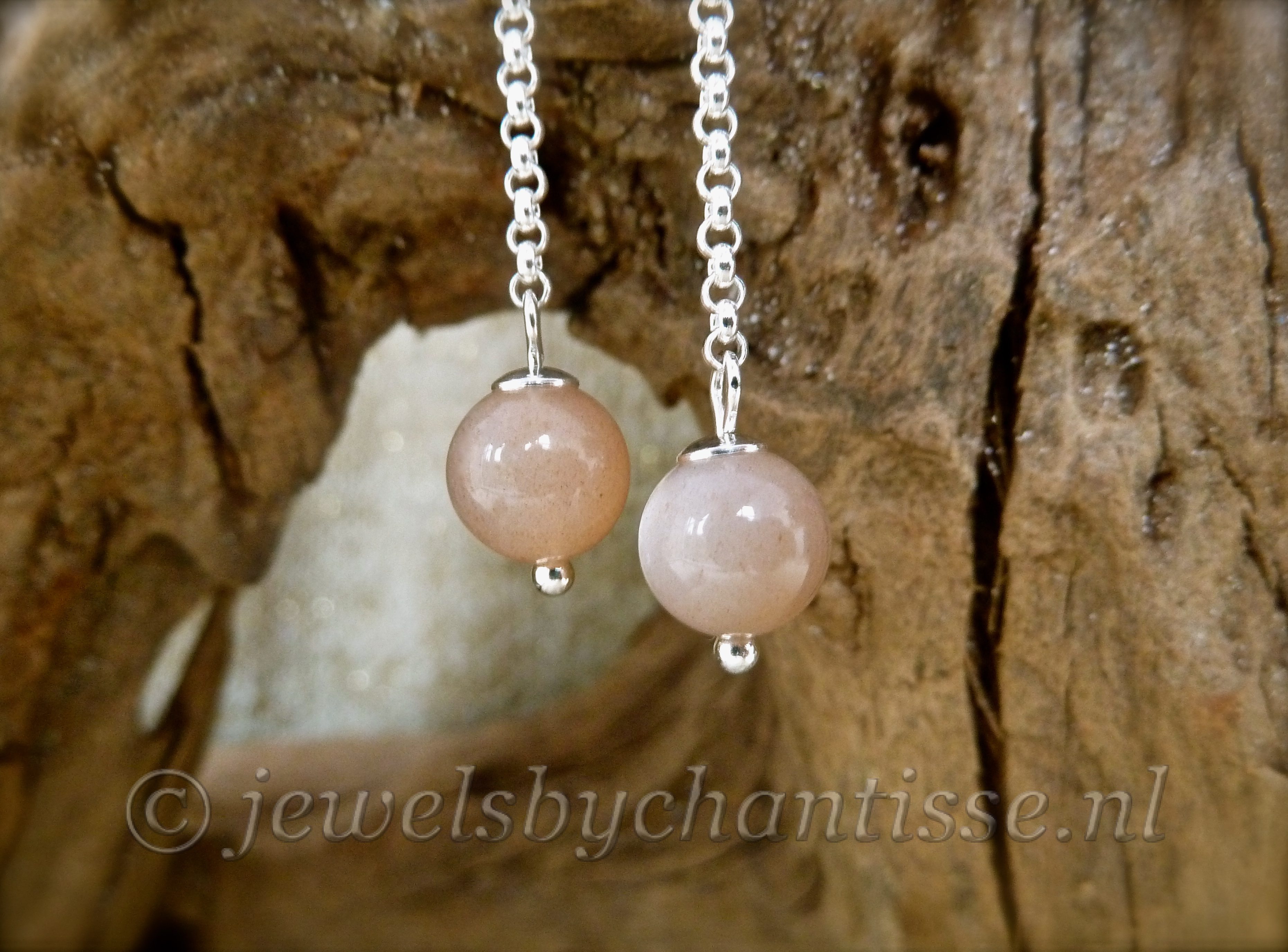 Zilveren Oorbellen met Zonnesteen