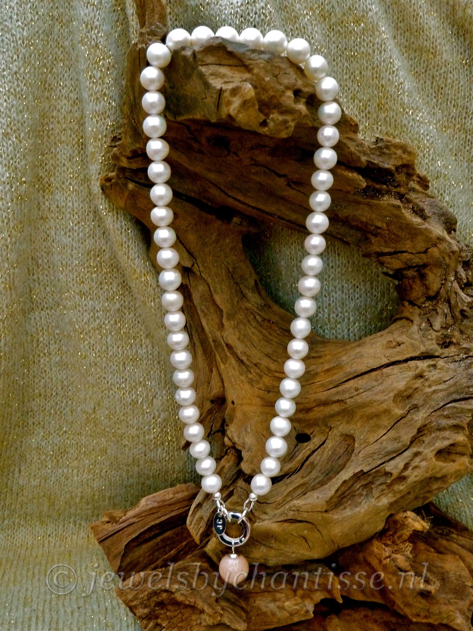 Parelcollier met Zonnesteen