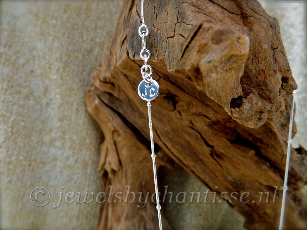 Zilveren Ketting met Coinparel 5 Zilveren Ketting met Coinparel