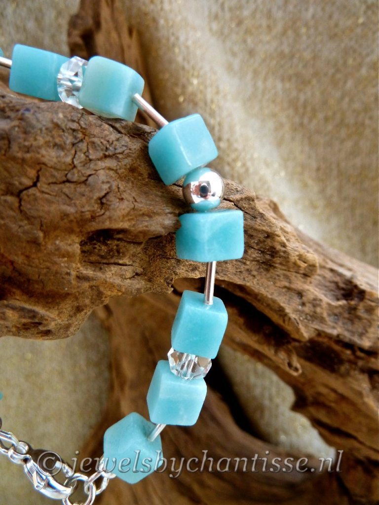 Zilveren Armband met Amazoniet 2 Zilveren Armband met Amazoniet