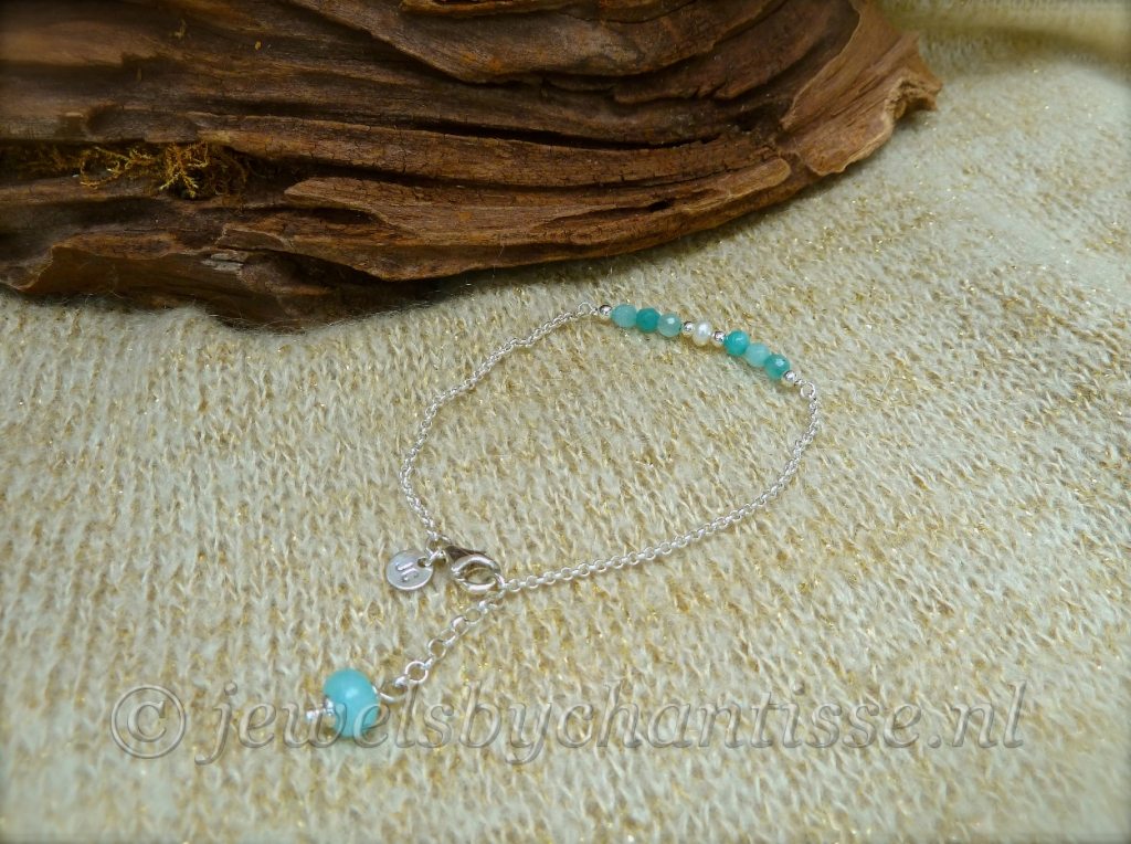 Zilveren Armband met Amazoniet 2 Zilveren Armband met Amazoniet