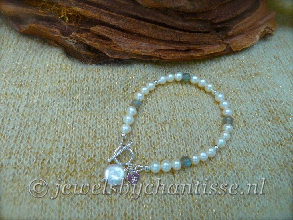 Parelarmbandje met Labradoriet 2 Parelarmbandje met Labradoriet