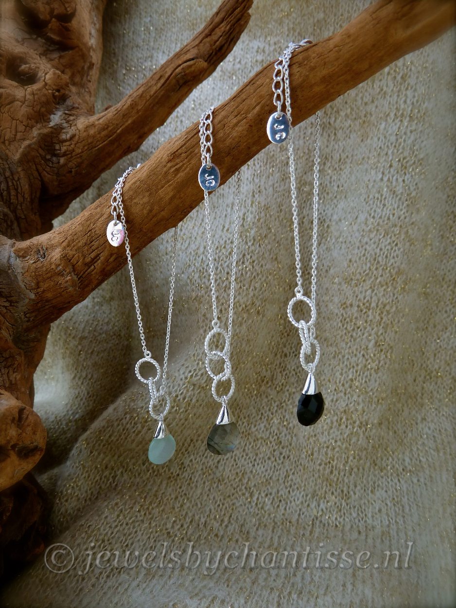 Zilveren Armbandje met Chalcedoon 3 Zilveren Armbandje met Chalcedoon