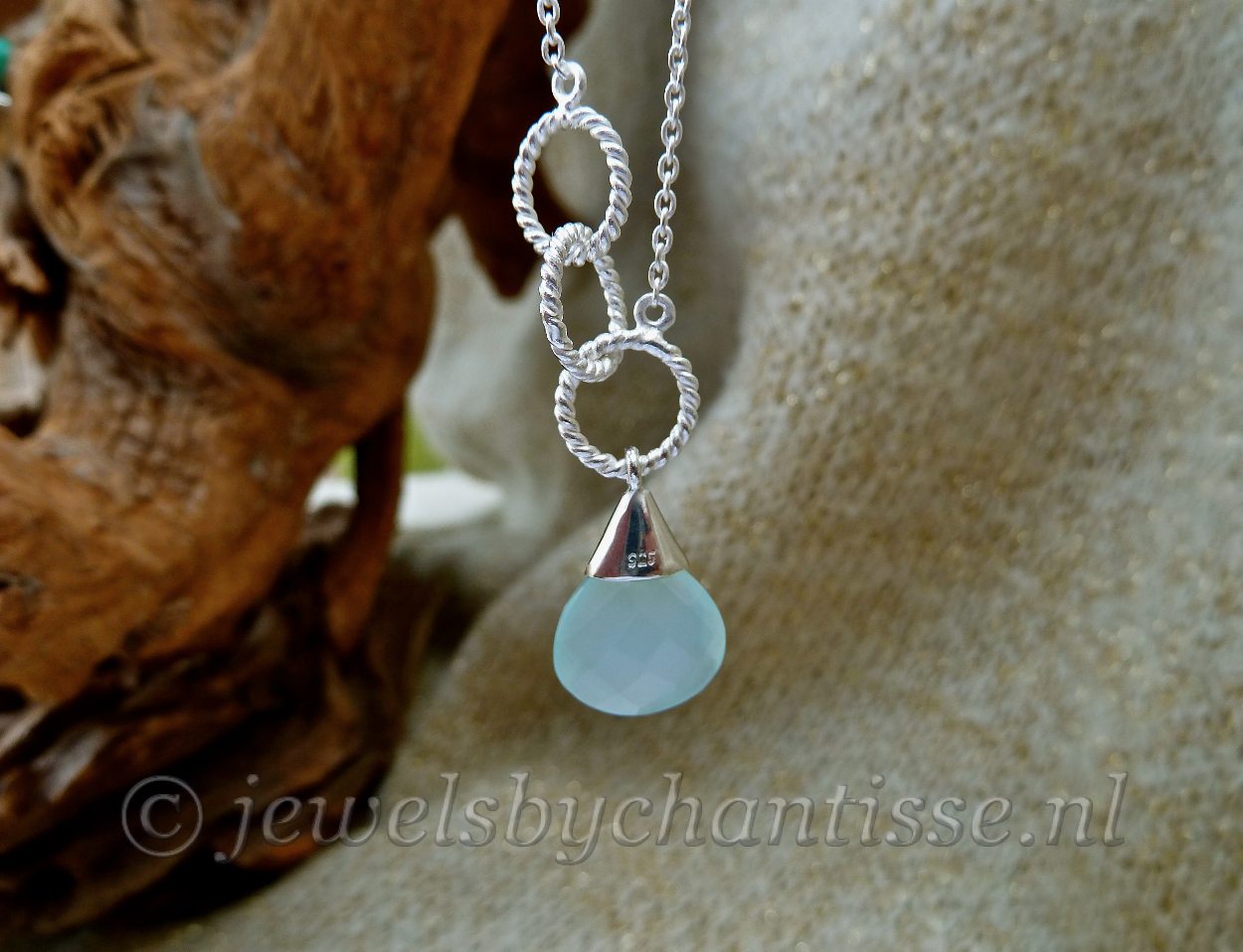 Zilveren Armbandje met Chalcedoon 2 Zilveren Armbandje met Chalcedoon