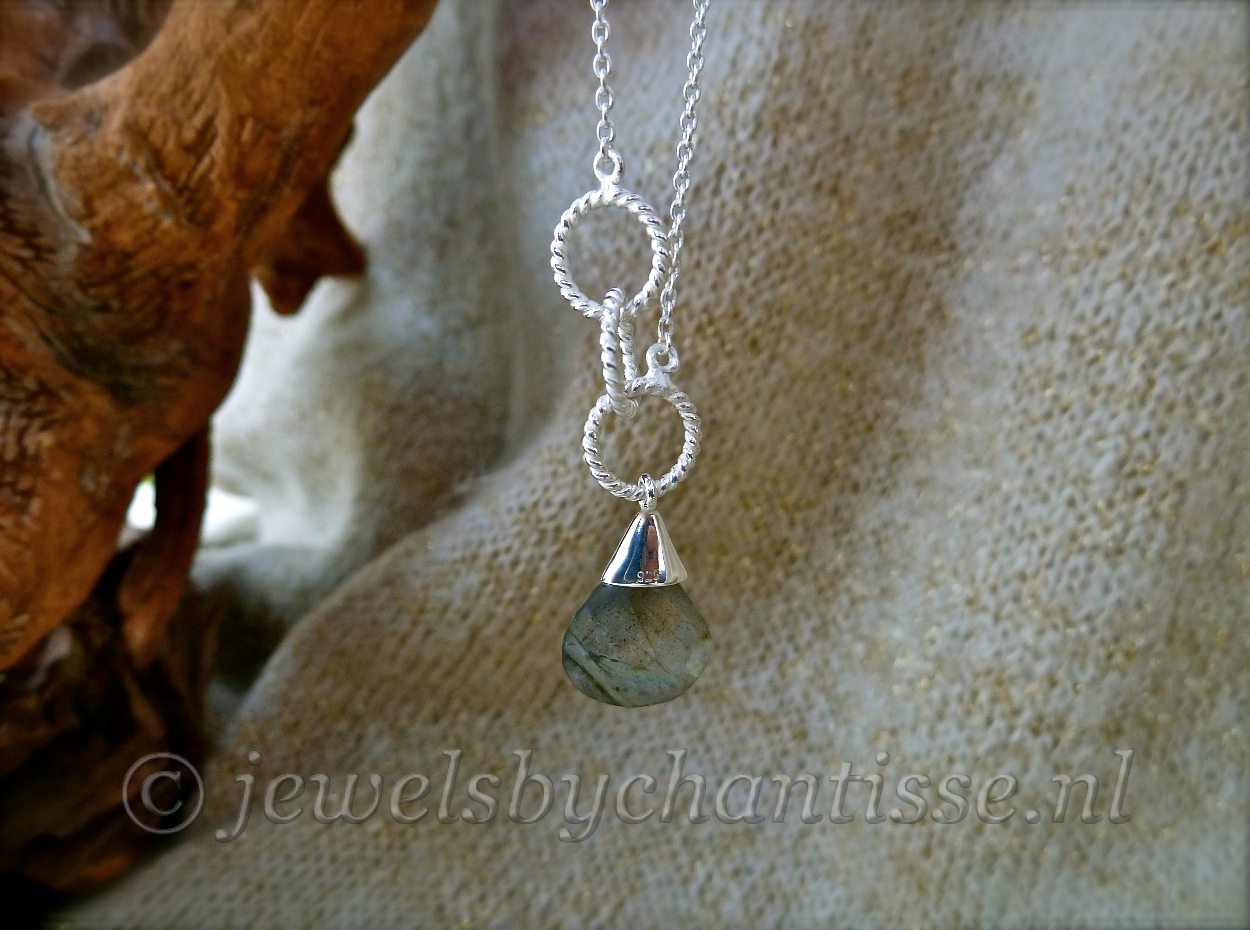 Zilveren Armbandje met Labradoriet 2 Zilveren Armbandje met Labradoriet