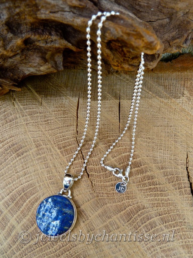 Bolletjesketting met Lapis Lazuli 2 Bolletjesketting met Lapis Lazuli