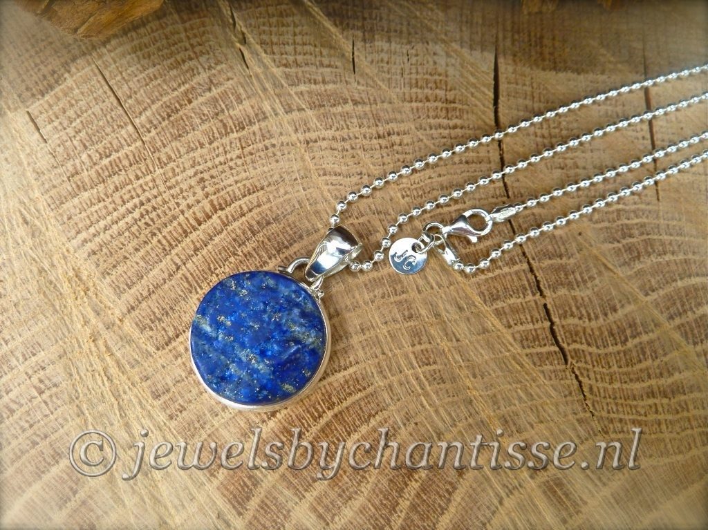 Bolletjesketting met Lapis Lazuli 7 Bolletjesketting met Lapis Lazuli