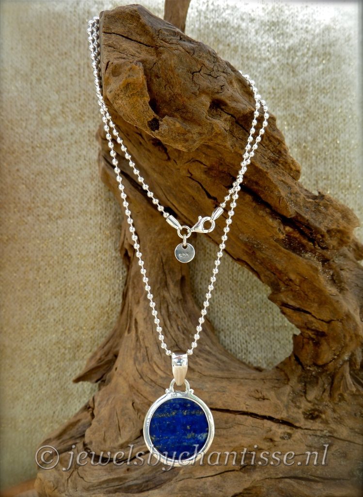 Bolletjesketting met Lapis Lazuli 4 Bolletjesketting met Lapis Lazuli