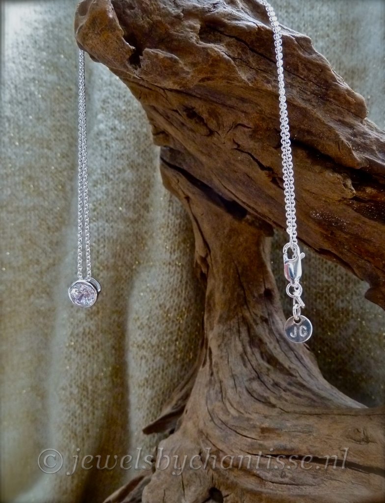 Zilveren Ketting met Zirkonia