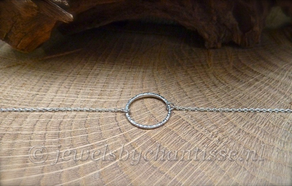 Zilveren Armband met Rondje 4 Zilveren Armband met Rondje
