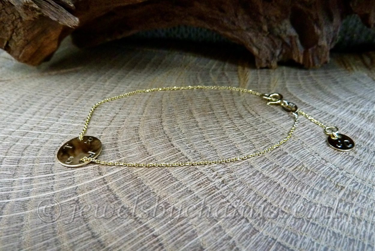 Gouden Armband met Labeltje