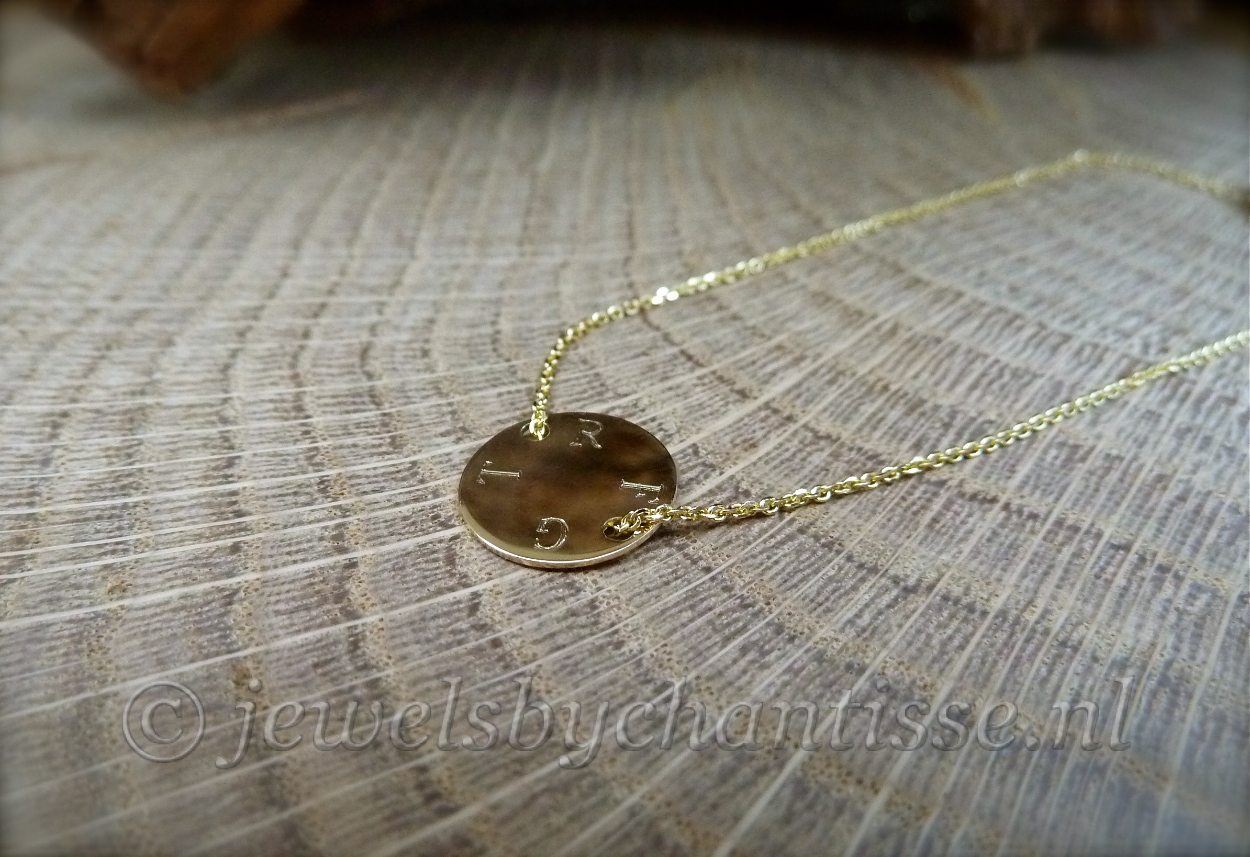 Gouden Armband met Labeltje