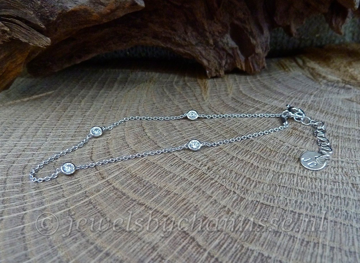 Zilveren Armbandje met Zirkonia 2 Zilveren Armbandje met Zirkonia