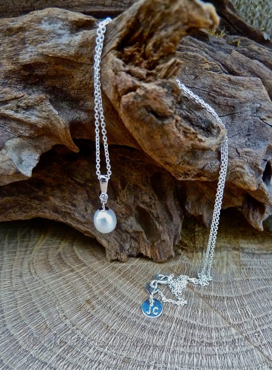 Zilveren Ketting met Parel en Zirkonia 3 Zilveren Ketting met Parel en Zirkonia