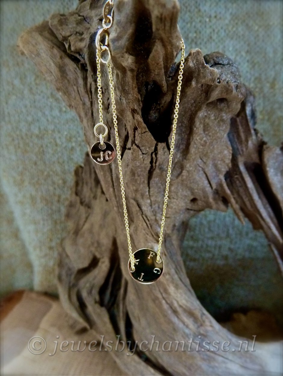 Gouden Armband met Labeltje