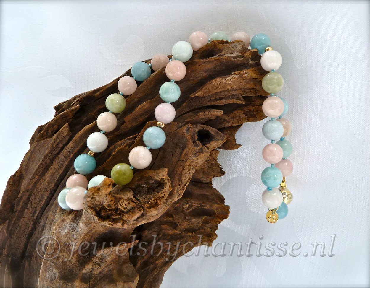 Geelgouden Berylcollier