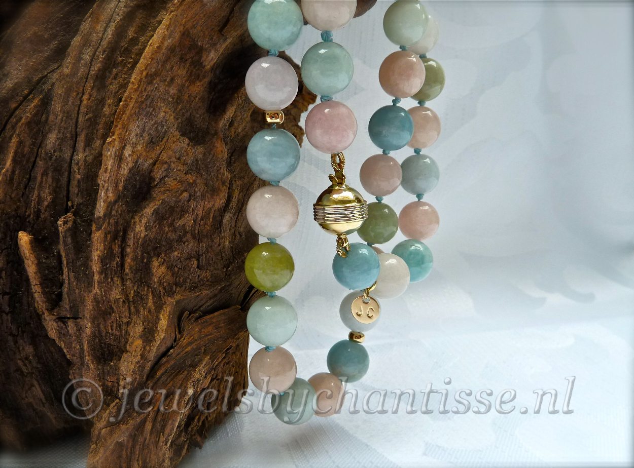 Geelgouden Berylcollier