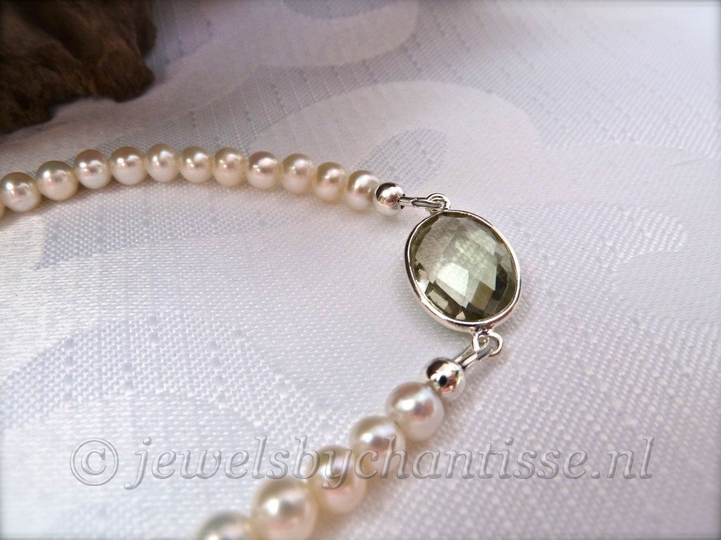 Parelarmband met Prasioliet 5 Parelarmband met Prasioliet