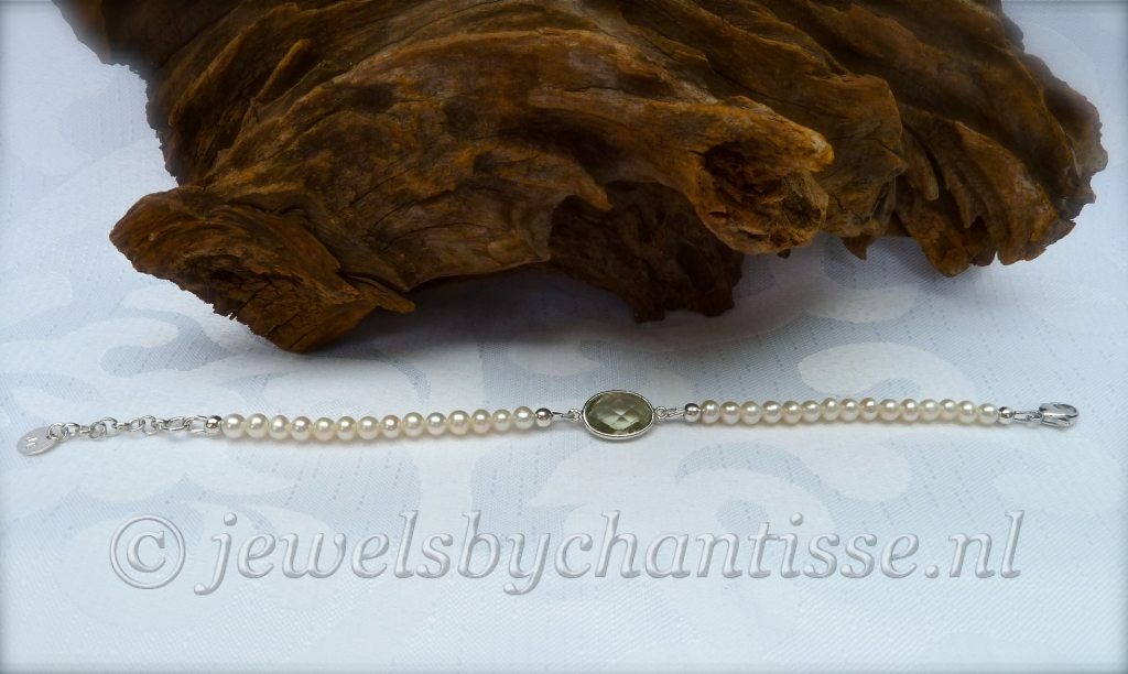 Parelarmband met Prasioliet 7 Parelarmband met Prasioliet