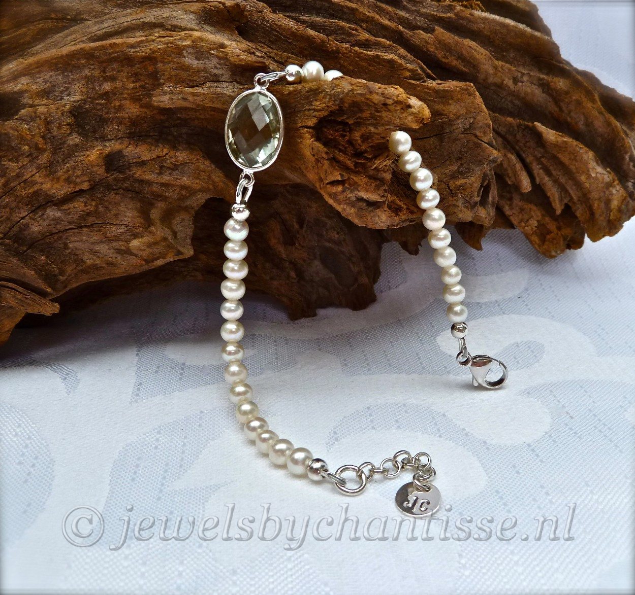 Parelarmband met Prasioliet 4 Parelarmband met Prasioliet