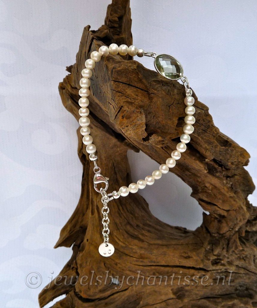 Parelarmband met Prasioliet 3 Parelarmband met Prasioliet