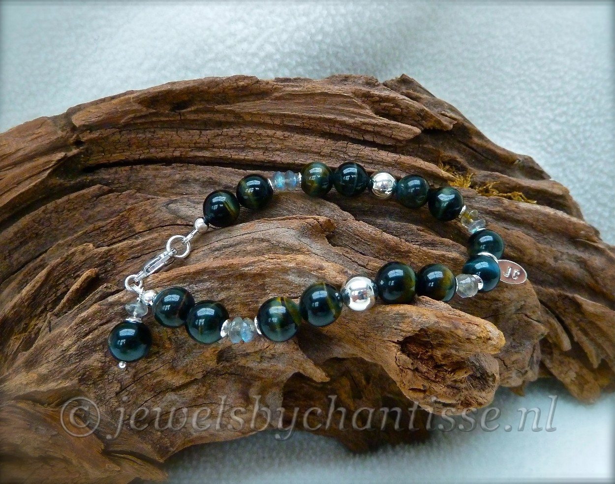 Zilveren Armband met Valkenoog 4 Zilveren Armband met Valkenoog