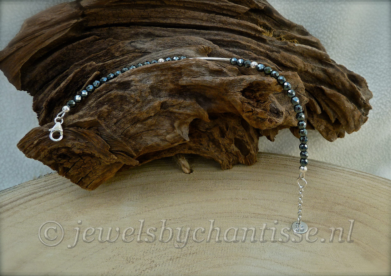 Zilveren Armband met Hematiet