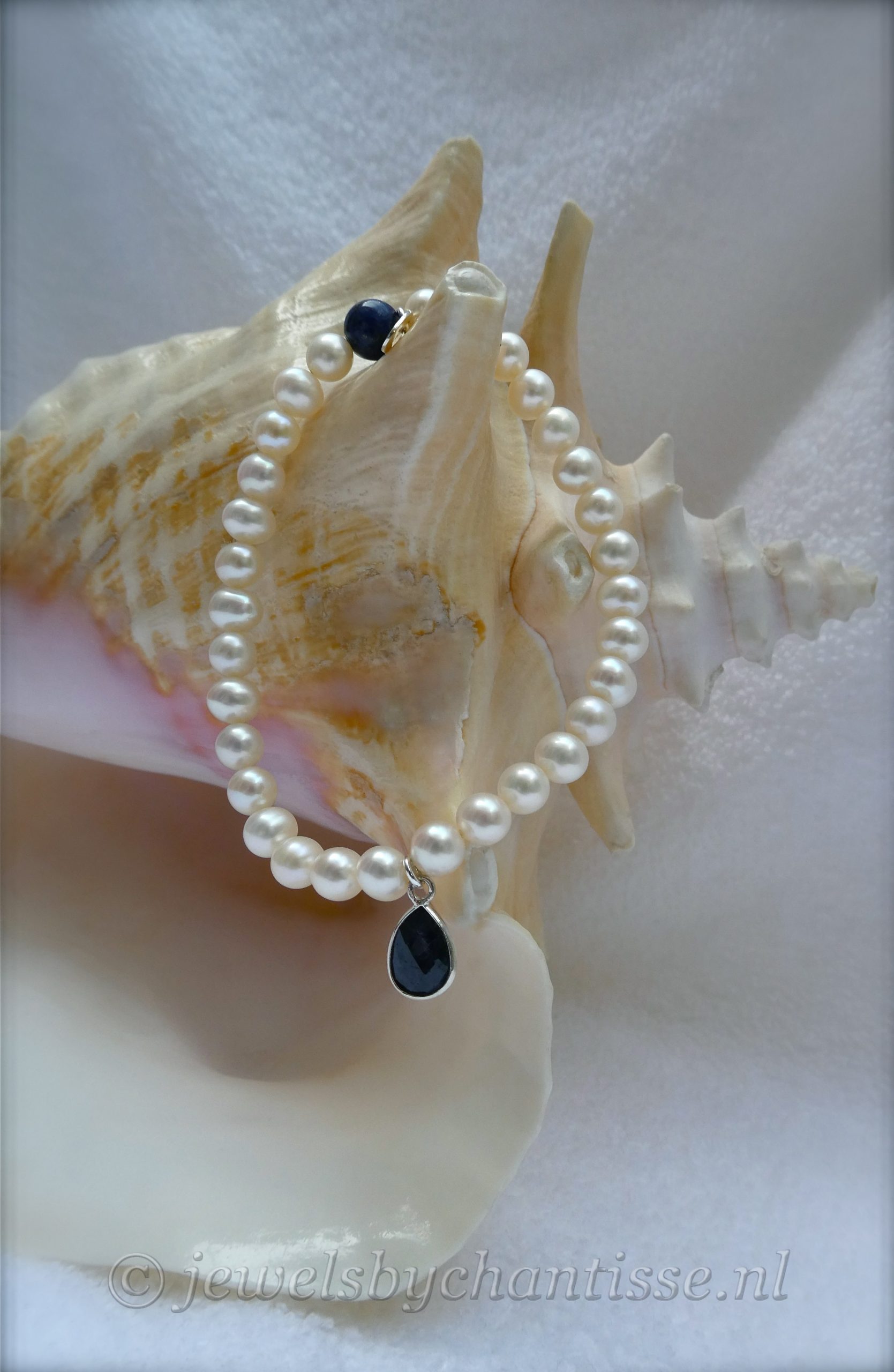Elastische Armband met Saffier - Image 2