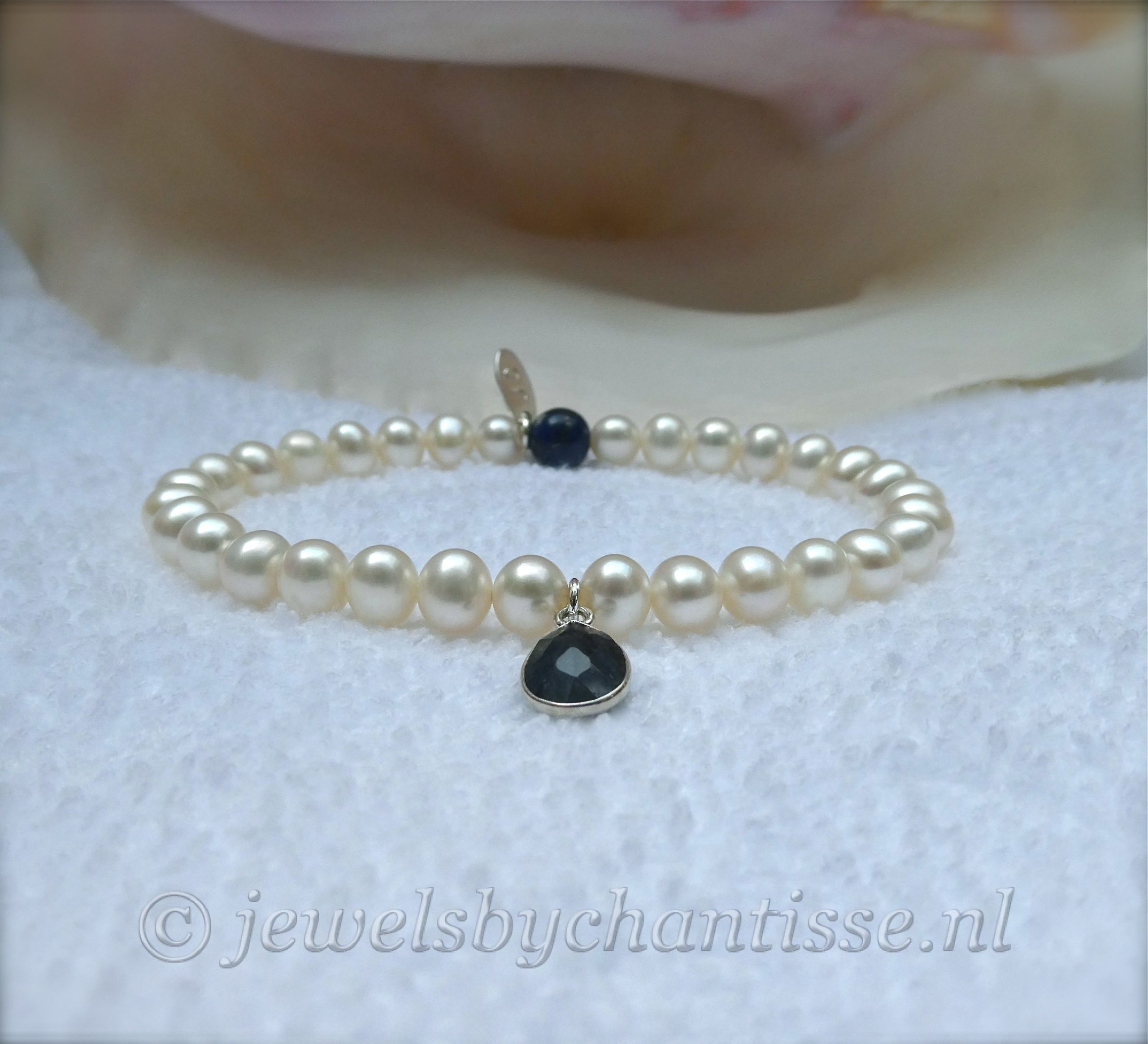 Elastische Armband met Saffier - Image 4
