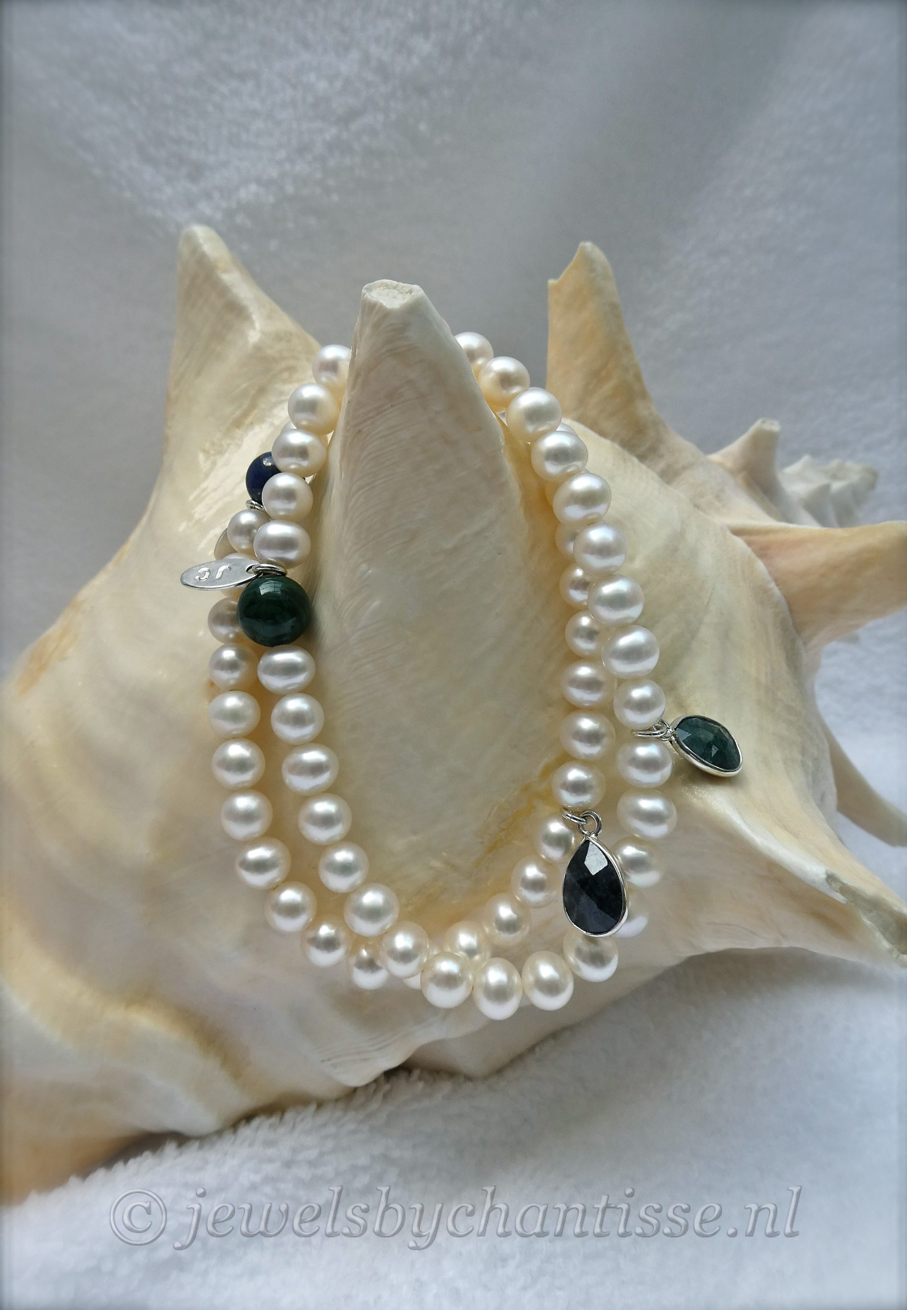 Elastische Armband met Smaragd - Image 8